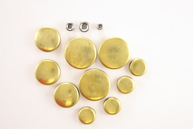 Pioneer Automotive Industries Engine Expansion Plug Kit P/N:PE-186-BR Fits: Chrysler Conquest, Chrysler E Class, Chrysler Executive Limousine, Chrysler Executive Sedan, Chrysler Lebaron, Chrysler New Yorker, Chrysler TOWN &amp; COUNTRY, Dodge 400 - Image 1