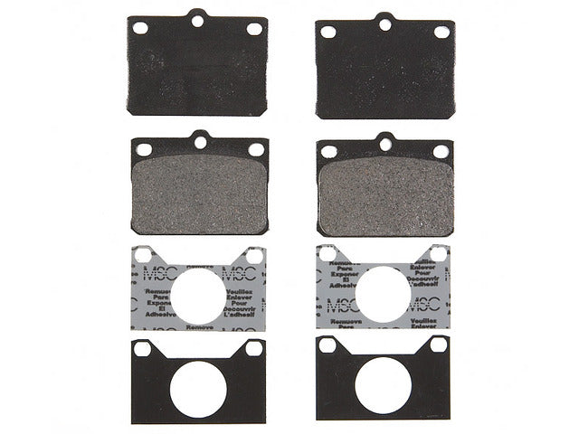 Raybestos Brakes Disc Brake Pad Set P/N:PGD101M Fits: Dodge Colt, Honda Civic, Hyundai Excel, Hyundai Pony, Mazda 808, Mazda Rx-3, Mitsubishi Precis, Plymouth Arrow, Plymouth Arrow Pickup, Plymouth Champ, Plymouth Colt, Plymouth Cricket, Toyota Corolla - Image 1