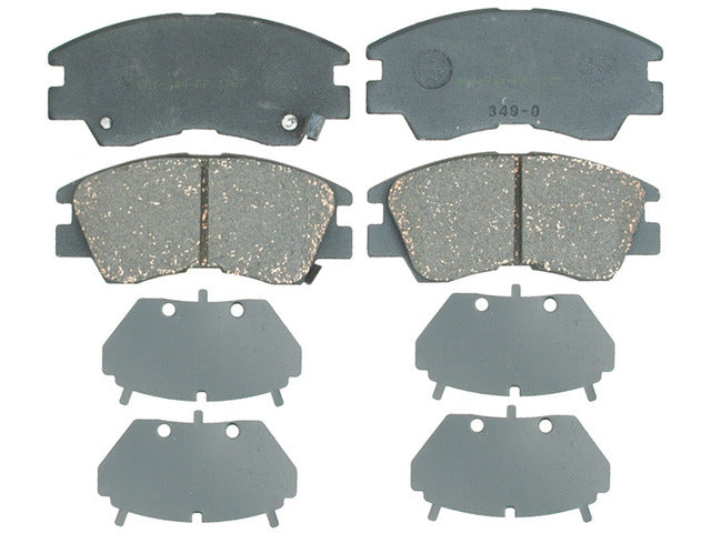 Raybestos Brakes Disc Brake Pad Set P/N:PGD349C Fits: Dodge Raider 89-88, Dodge Ram 50 93-87, Mitsubishi Mighty Max 96-87, Mitsubishi Montero 91-88, Mitsubishi Van 90-87 - Image 1