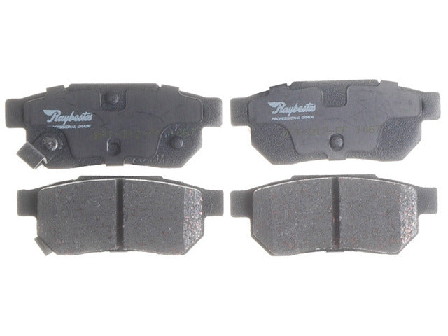 Raybestos Brakes Disc Brake Pad Set P/N:PGD374C Fits: Acura El 00-97, Acura Integra 01-90, Honda Civic 00-99, Honda Civic 95-92, Honda Civic Del Sol 97-93, Honda Crx 91-90, Honda Fit 14-09, Honda Prelude 91-88 - Image 1