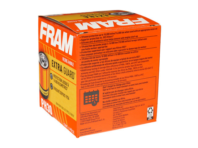 FRAM Engine Oil Filter P/N:PH30 Fits: Avanti Ii, Buick Apollo, Buick Century, Buick Commercial Chassis, Buick Lesabre, Buick Regal, Buick Roadmaster, Buick Skylark - Image 1