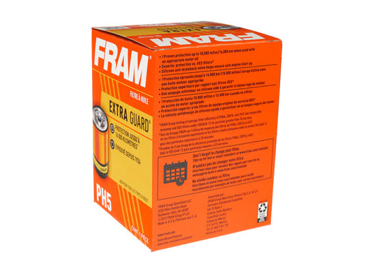 FRAM Engine Oil Filter P/N:PH5 Fits: Am General Hummer, Cadillac Escalade, Chevrolet Blazer, Chevrolet C10, Chevrolet C10 Suburban, Chevrolet C1500, Chevrolet C1500 Suburban, Chevrolet C20, Chevrolet C20 Suburban - Image 1