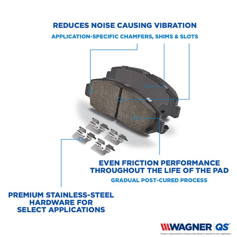 Wagner Brake Disc Brake Pad Set P/N:ZX963 Fits: Dodge Dakota 04-02 - Image 2
