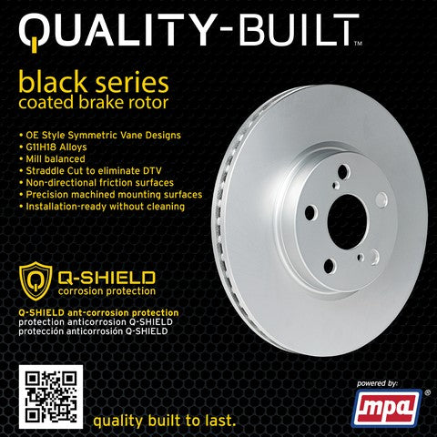 Quality-Built Disc Brake Rotor P/N:BR31302G Fits: Acura Cl 03-01 - Image 4