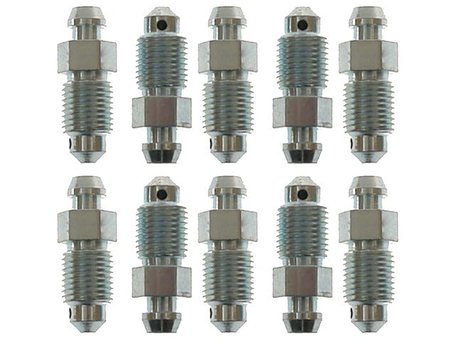 Raybestos Brakes Brake Bleeder Screw P/N:S22163 Fits: Acura Mdx, Audi 100, Audi 100 Quattro, Audi A8 Quattro, Audi Rs4, Audi S6, Audi S8, BMW 840ci, BMW 850ci, Buick Enclave - Image 1