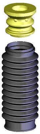 KYB Suspension Strut Bellows P/N:SB104 Fits: Acura Mdx, Acura Rsx, Audi 100, Audi 200, Audi 5000, Audi 5000 Quattro, Audi Q7, BMW Z8, Buick Century, Buick Lesabre - Image 1