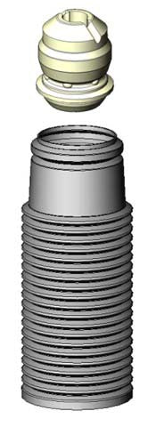 KYB Suspension Strut Bellows P/N:SB109 Fits: Nissan Juke, Nissan Leaf, Nissan Nv200, Volkswagen Cabrio, Volkswagen Cabriolet, Volkswagen Corrado, Volkswagen Golf, Volkswagen Jetta, Volkswagen Passat, Volkswagen Rabbit - Image 1