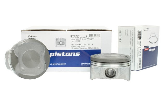 Safety Auto Parts Corp Engine Piston Set P/N:SPRG15-136-S Fits: Lexus Ct200h 13-11, Toyota Prius 13-10, Toyota Prius Plug-in 13-12, Toyota Prius V 14-12 - Image 1