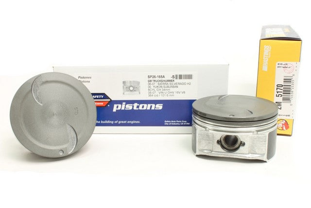Safety Auto Parts Corp Engine Piston Set P/N:SPRM26-165A-1 Fits: Chevrolet Avalanche, Chevrolet Express 2500, Chevrolet Express 3500, Chevrolet Silverado 1500, Chevrolet Silverado 1500 Classic, Chevrolet Silverado 1500 Hd - Image 1