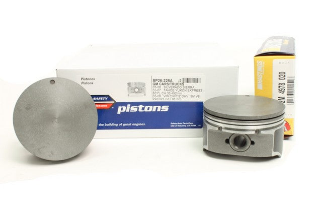 Safety Auto Parts Corp Engine Piston Set P/N:SPRM26-228A-1 Fits: Buick Allure, Buick Lacrosse, Cadillac Escalade, Chevrolet Avalanche 1500, Chevrolet Colorado, Chevrolet Express 2500, Chevrolet Express 3500, Chevrolet Impala, Chevrolet Monte Carlo - Image 1