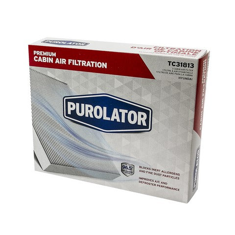 Purolator Cabin Air Filter,Engine Oil Filter P/N:TC31813 Fits: Genesis Gv60, Hyundai Elantra, Hyundai Elantra N, Hyundai Ioniq 5, Hyundai Ioniq 6, Hyundai Kona, Hyundai Kona Electric, Hyundai Santa Cruz, Hyundai Santa Fe, Hyundai Sonata - Image 1