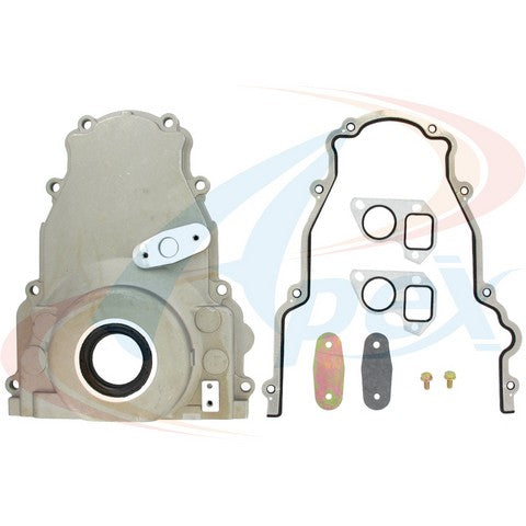 APEX Automobile Parts Inc Engine Timing Cover P/N:TCK3710 Fits: Buick Rainier, Cadillac Cts, Chevrolet Avalanche, Chevrolet Camaro, Chevrolet Caprice, Chevrolet Corvette, Chevrolet Express 1500, Chevrolet Express 2500, Chevrolet Express 3500 - Image 1