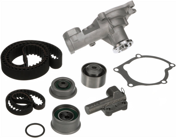 Gates Engine Timing Belt Kit with Water Pump P/N:TCKWP167 Fits: Dodge 2000 Gtx 1989, Eagle 2000 Gtx 92-91, Eagle Talon 92-90, Mitsubishi Eclipse 91-90, Mitsubishi Galant 91-89, Plymouth Laser 92-90 - Image 1