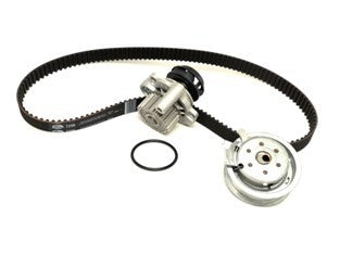 Gates Engine Timing Belt Kit with Water Pump P/N:TCKWP296 Fits: Volkswagen Beetle 05-98, Volkswagen Clasico 15-11, Volkswagen Golf 07-99, Volkswagen Golf City 10-07, Volkswagen Jetta 08-99, Volkswagen Jetta 15-11, Volkswagen Jetta City 08-07 - Image 1