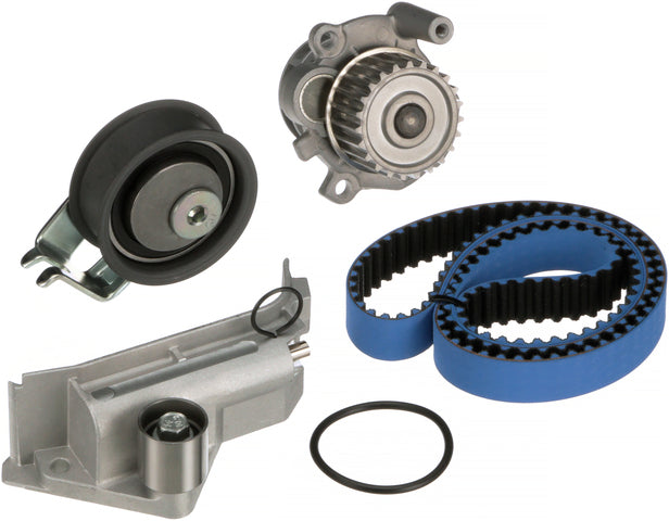 Gates Engine Timing Belt Kit with Water Pump P/N:TCKWP306MRB Fits: Audi A4 2001, Audi A4 Quattro 2001, Audi Tt 06-00, Audi Tt Quattro 06-00, Volkswagen Beetle 05-00, Volkswagen Golf 06-00, Volkswagen Jetta 05-00, Volkswagen Passat 01-00 - Image 1