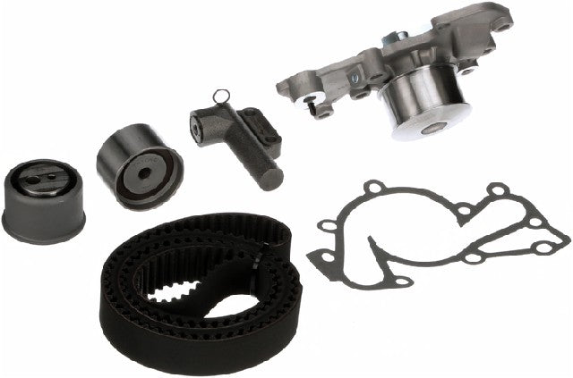 Gates Engine Timing Belt Kit with Water Pump P/N:TCKWP315 Fits: Hyundai Santa Fe 06-01, Hyundai Sonata 05-99, Hyundai Tiburon 08-03, Hyundai Tucson 09-05, Kia Magentis 05-01, Kia Optima 06-01, Kia Sportage 10-05 - Image 1