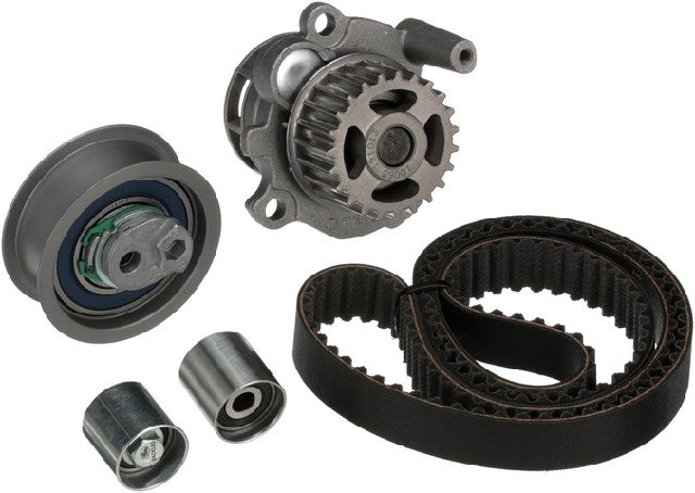 Gates Engine Timing Belt Kit with Water Pump P/N:TCKWP334M Fits: Audi A3, Audi A3 Quattro, Audi A4, Audi A4 Quattro, Audi Tt, Volkswagen Bora, Volkswagen Eos, Volkswagen Gti, Volkswagen Jetta, Volkswagen Passat - Image 1