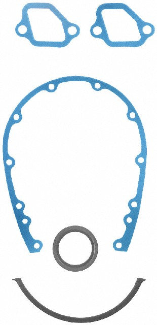 FEL-PRO Engine Timing Cover Gasket Set P/N:TCS 11727-1 Fits: Chevrolet Bel Air, Chevrolet Biscayne, Chevrolet Brookwood, Chevrolet C10 Pickup, Chevrolet C20 Pickup, Chevrolet C30 Pickup, Chevrolet C60, Chevrolet C70, Chevrolet Del Ray, Chevrolet El Camino - Image 1