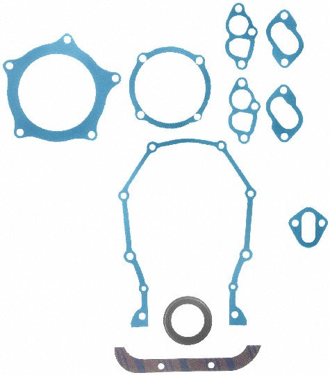 FEL-PRO Engine Timing Cover Gasket Set P/N:TCS 12460-2 Fits: Bristol 411, Chrysler 300, Chrysler Cordoba, Chrysler Imperial, Chrysler New Yorker, Chrysler Newport, Chrysler Saratoga, Chrysler TOWN &amp; COUNTRY, Chrysler Windsor, Desoto Adventurer - Image 1