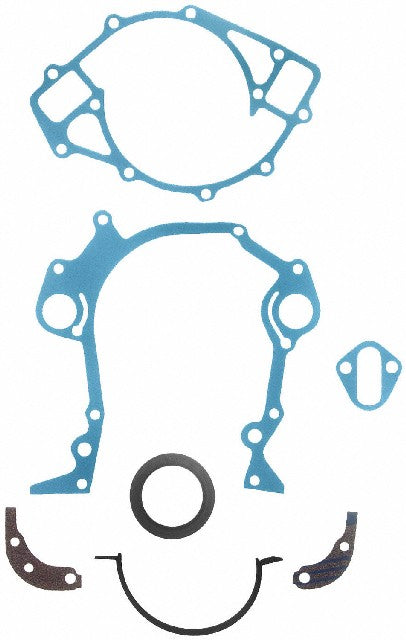 FEL-PRO Engine Timing Cover Gasket Set P/N:TCS 45222 Fits: Ford B-600, Ford B-700, Ford C600, Ford C700, Ford C800, Ford F-600, Ford F-700, Ford F-800, Ford Ft800, Ford L800, Ford Ln600, Ford Ln700, Ford Ln800, Ford Lnt800, Ford Lt800 - Image 1