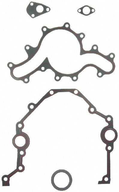 FEL-PRO Engine Timing Cover Gasket Set P/N:TCS 45986 Fits: Ford Explorer 04-97, Ford Explorer Sport 03-01, Ford Explorer Sport Trac 04-01, Ford Ranger 04-01, Mazda B4000 04-01, Mercury Mountaineer 04-98 - Image 1