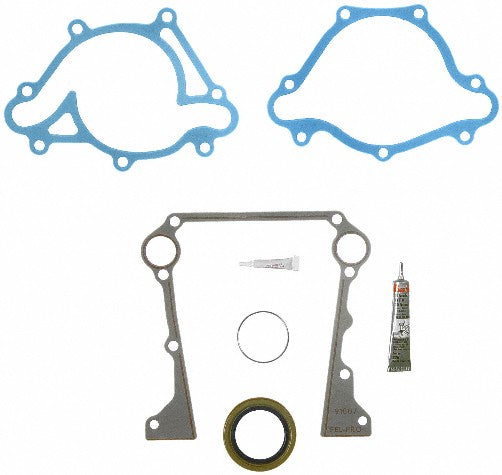 FEL-PRO Engine Timing Cover Gasket Set P/N:TCS 45999 Fits: Dodge B1500, Dodge B2500, Dodge B3500, Dodge Dakota, Dodge Durango, Dodge Ram 1500, Dodge Ram 1500 Van, Dodge Ram 2500, Dodge Ram 2500 Van, Dodge Ram 3500, Dodge Ram 3500 Van, Jeep Grand Cherokee - Image 1