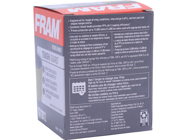 FRAM Engine Oil Filter P/N:TG12812 Fits: Hyundai Elantra 25-21, Hyundai Kona 25-22, Hyundai Sonata 25-20, Kia K4 2025 - Image 1