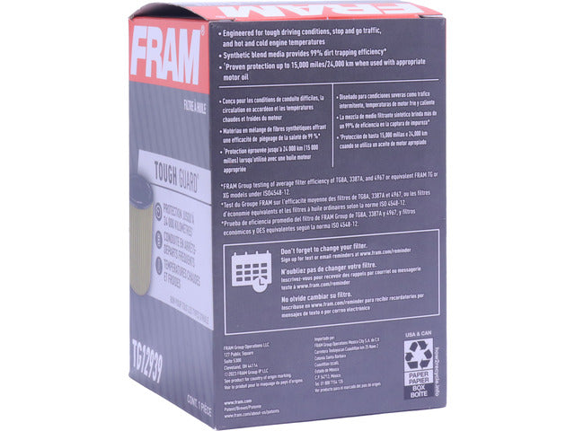 FRAM Engine Oil Filter P/N:TG12939 Fits: Jeep Gladiator 23-21, Jeep Wrangler 23-20, Ram 1500 23-20 - Image 1