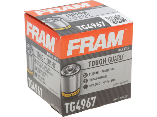FRAM Engine Oil Filter P/N:TG4967 Fits: Chevrolet Nova, Chevrolet Prizm, Chevrolet Tracker, Daihatsu Charade, Daihatsu Rocky, Geo Prizm, Infiniti G20, Lexus Es250, Lexus Es300h, Lexus Gx550 - Image 3