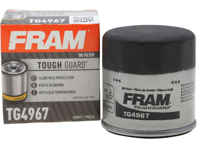 FRAM Engine Oil Filter P/N:TG4967 Fits: Chevrolet Nova, Chevrolet Prizm, Chevrolet Tracker, Daihatsu Charade, Daihatsu Rocky, Geo Prizm, Infiniti G20, Lexus Es250, Lexus Es300h, Lexus Gx550 - Image 5