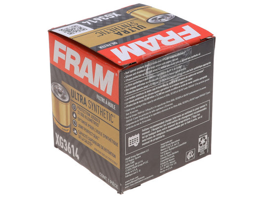 FRAM Engine Oil Filter P/N:XG3614 Fits: Alfa Romeo 164, Asuna Gt, Asuna Se, Audi A3 Sportback E-tron, Chevrolet Metro, Chevrolet Sprint, Chevrolet Tracker, Chrysler Cirrus - Image 1