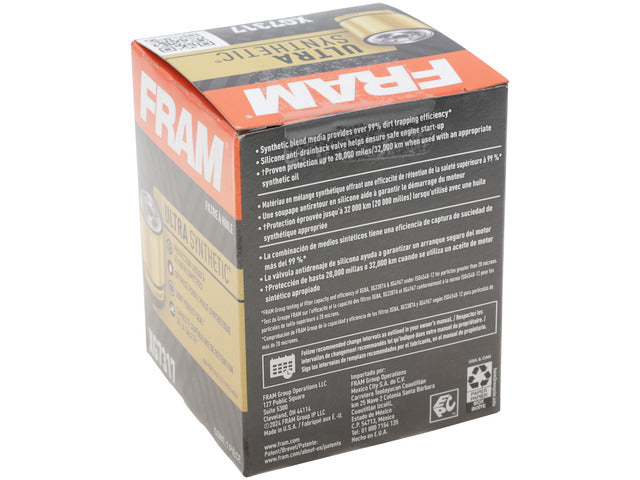 FRAM Engine Oil Filter P/N:XG7317 Fits: Acura Adx, Acura Csx, Acura El, Acura Ilx, Acura Integra, Acura Mdx, Acura Rdx, Acura Rl, Acura Rlx - Image 1