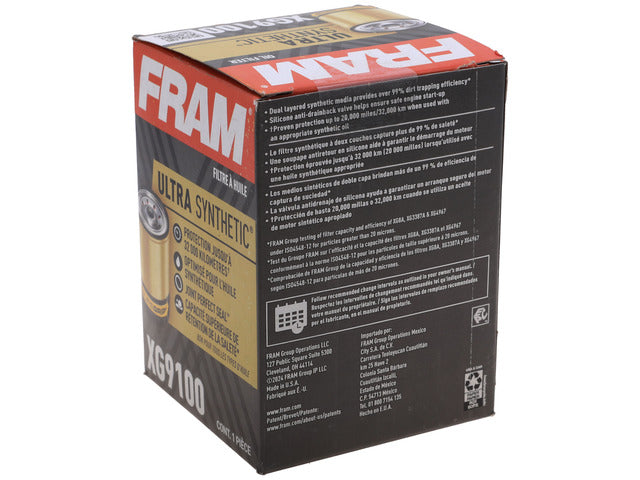 FRAM Engine Oil Filter P/N:XG9100 Fits: Chevrolet Express 2500, Chevrolet Express 3500, Chevrolet Express 4500, Chevrolet Silverado 2500 Hd, Chevrolet Silverado 2500 Hd Classic, Chevrolet Silverado 3500, Chevrolet Silverado 3500 Classic - Image 1