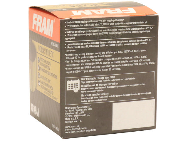 FRAM Engine Oil Filter P/N:XG9641 Fits: Ford Escape 09-05, Ford Fusion 09-06, Mazda 3 09-04, Mazda 5 10-06, Mazda 6 11-03, Mazda Cx-7 09-07, Mazda Tribute 10-08, Mercury Mariner 10-06, Mercury Milan 09-06 - Image 1