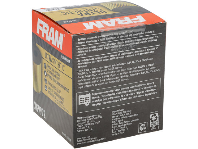 FRAM Engine Oil Filter P/N:XG9972 Fits: Lexus Es300h, Lexus Es350, Lexus Gs200t, Lexus Gs300, Lexus Gs350, Lexus Is200t, Lexus Is250, Lexus Is300, Lexus Is350 - Image 1