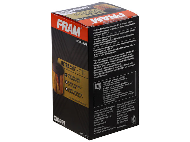 FRAM Engine Oil Filter P/N:XG9999 Fits: Hyundai Azera 09-06, Hyundai Entourage 10-07, Hyundai Santa Fe 09-07, Hyundai Sonata 10-06, Hyundai Veracruz 12-07, Kia Amanti 09-07, Kia Sedona 09-06, Kia Sorento 09-07 - Image 1