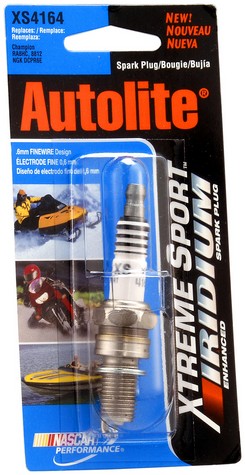Autolite Spark Plug P/N:XS4164DP Fits: Arctic Cat 250 2x4, Arctic Cat 250 4x4, Arctic Cat 300, Arctic Cat 300 2x4, Arctic Cat 300 2x4 Auto, Arctic Cat 300 4x4, Arctic Cat 300 4x4 Mrp, Arctic Cat Dvx 250, Arctic Cat Dvx 300, BMW K100 - Image 1