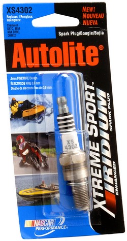 Autolite Spark Plug P/N:XS4302DP Fits: Arctic Cat 400 2x4, Arctic Cat 400 2x4 Fis, Arctic Cat 400 4x4, Arctic Cat 500 4x4, Arctic Cat 500 4x4 Auto, Arctic Cat 500 4x4 Auto Le, Arctic Cat 500 4x4 Auto M4, Arctic Cat 500 4x4 Auto Trv - Image 1