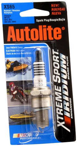 Autolite Spark Plug P/N:XS65DP Fits: Arctic Cat Zr 120, Arctic Cat Zr 200, Bombardier Sarasota 1000, Gas Gas Ec Rookie 50, Gas Gas Mc Boy 50, Gas Gas Pampera 370, Gas Gas Tx50 Boy, Gas Gas Txt 280, Gas Gas Txt 80 Rookie - Image 1