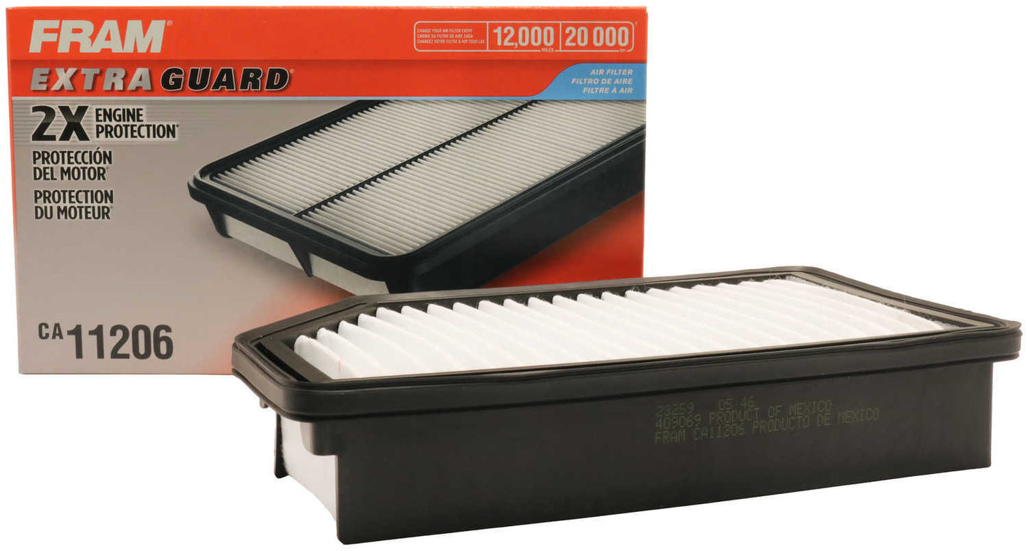FRAM Filtro de aire del motor P/N:CA11206 Fits: Hyundai Accent 17-12, Hyundai Veloster 17-12, Kia Rio 17-12, Kia Soul 19-12