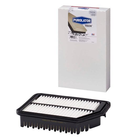 Purolator Filtro de aire del motor P/N:TA26166 Fits: Hyundai Elantra 16-12, Hyundai Elantra Coupe 2014, Hyundai Elantra Gt 17-16, Hyundai Elantra Gt 2014, Kia Forte 18-14, Kia Forte Koup 17-14, Kia Forte5 18-14