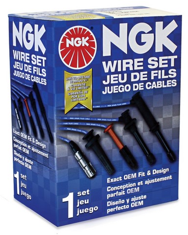 NGK Spark Plug Wire Set P/N:RC-EUC007 Fits: BMW 325i 1987, BMW 325is 1987 - Image 2
